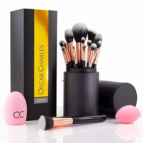 Set de cepillos de maquillaje de Oscar Charles, pinceles de maquillaje presentados