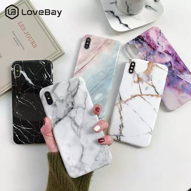 Product Lovebay caso de mármore para iphone xs max 7 8 6s plus