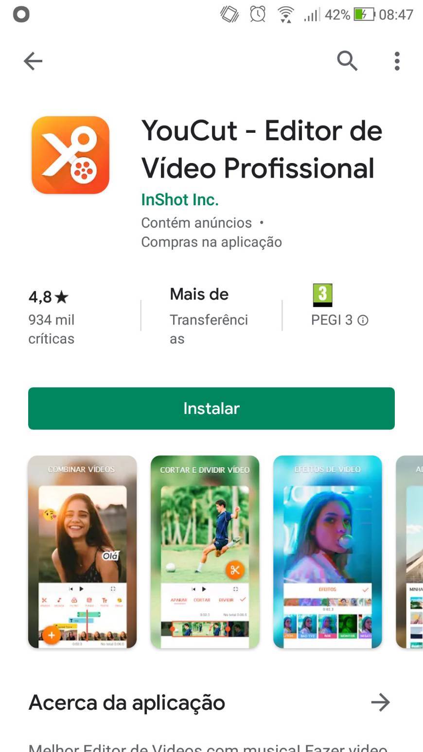 App YouCut - Editor de vídeos pro