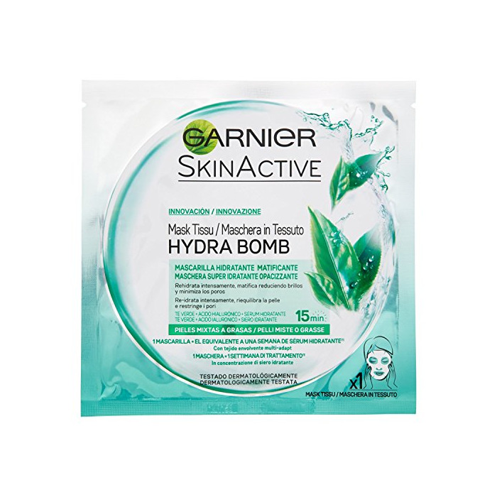 Belleza Garnier Skin Active Mascarilla HydraBomb Matificante