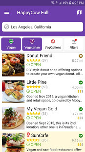 App HappyCow Find Vegan Food