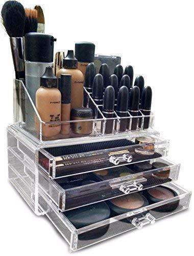 Moda acrílico Transparente maquillaje / Cosmético / Joyería / Esmalte De Uñas Organizador