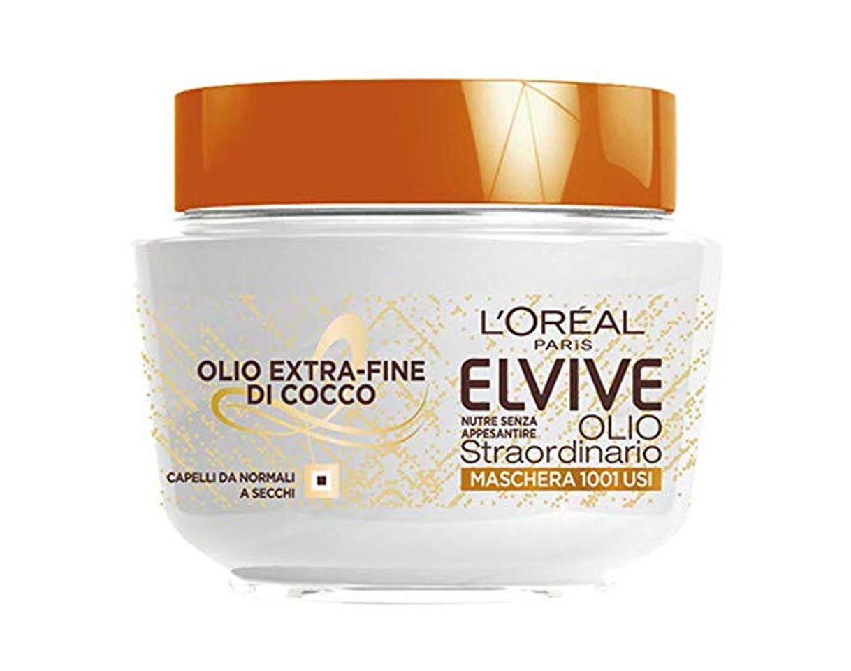 Belleza L 'Oréal Paris Máscara Nutriente Elvive Aceite excepcional aceite Fine de coco