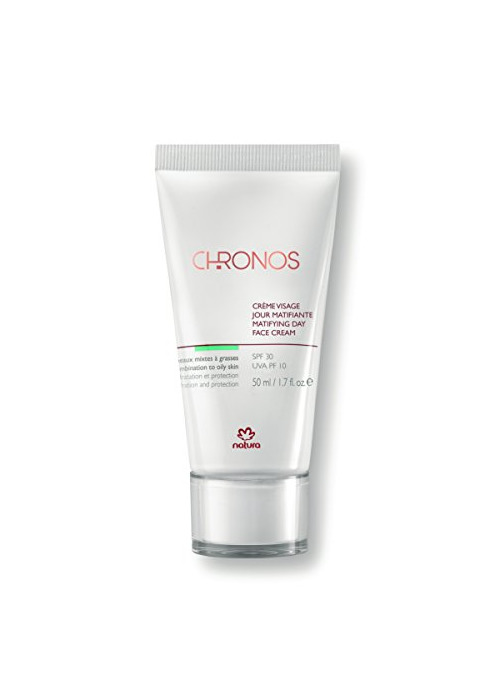 Beauty Natura Brasil - Chronos - crema facial día matifiante SPF 30 - pieles combinadas con grasses - 50 ml