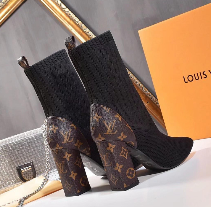 Moda Louis Vuitton High Heel Boots 