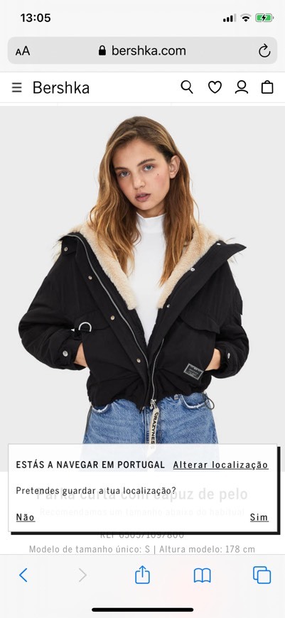Casaco bershka com mega promoção 