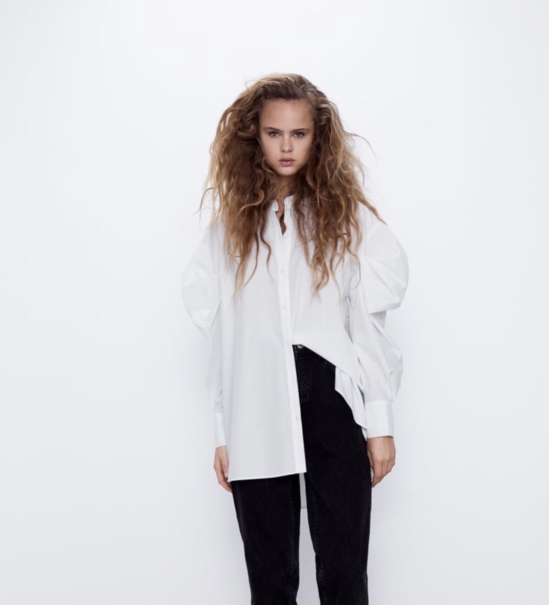 Fashion Camisa de popelina oversize 