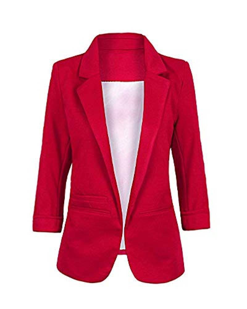 Fashion Blazer para Mujer STRIR Mujer Manga 3/4 Blazer Elegante Oficina Negocios Parte