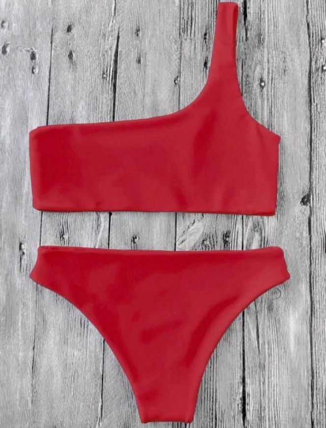 One shoulder bikini set 