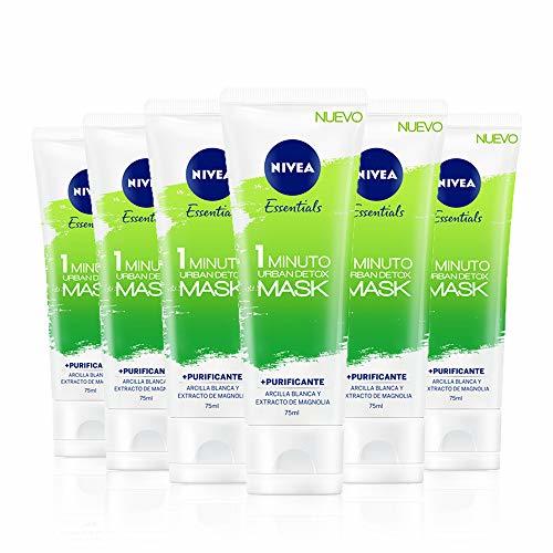 Beauty NIVEA Urban Skin Detox Mascarilla Purificante 1 Minuto en pack de 6