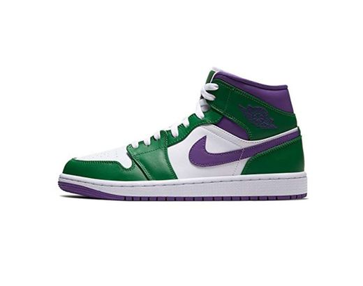 Nike Air Jordan 1 Mid Hombres 554724-445, verde