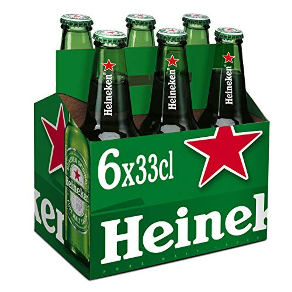 Producto Heineken Cerveza - Pack de 6 Botellas x 330 ml