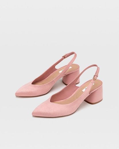 Sapato tacão rosa ✨