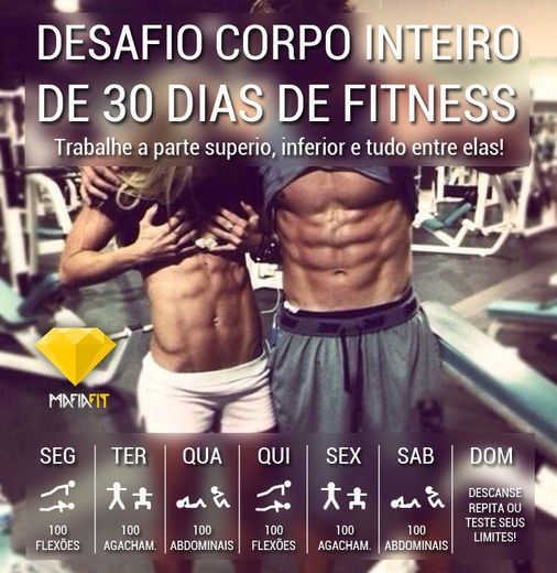 App Desafio fitness 30 dias 