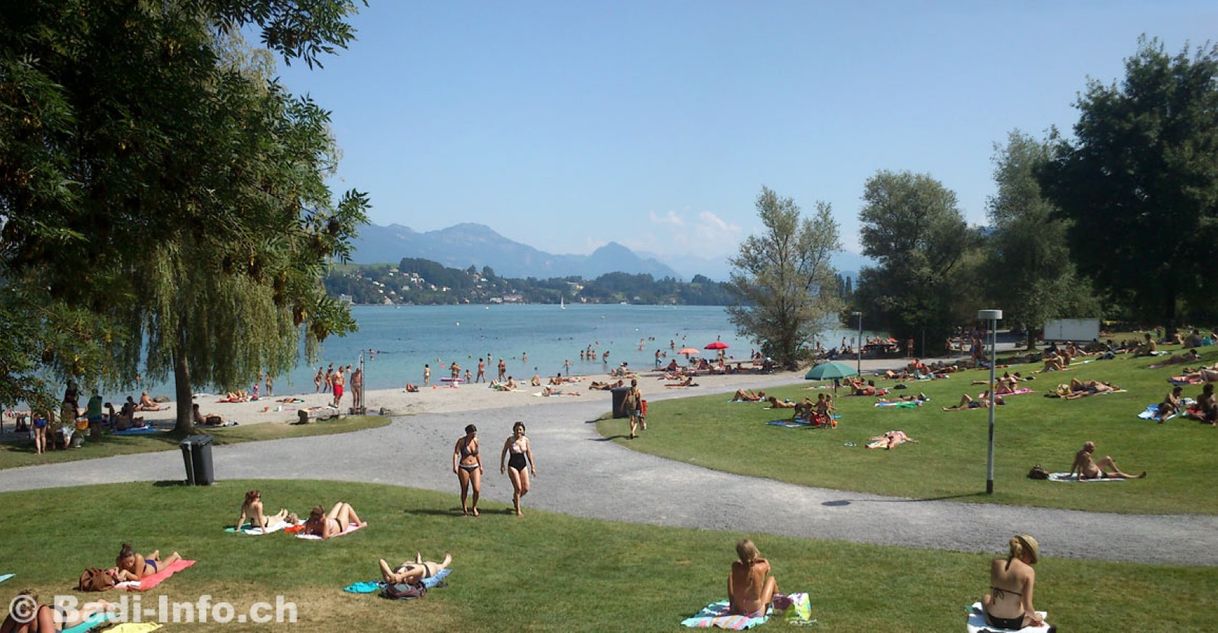 Places Strandbad Aufschütte Luzern