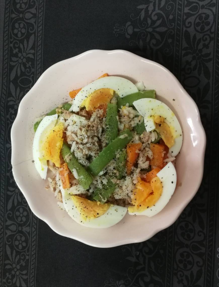 Arroz com atum saudável 