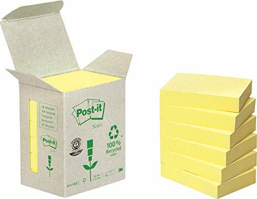 Producto Post-It 653-1B - Pack de 6 notas recicladas