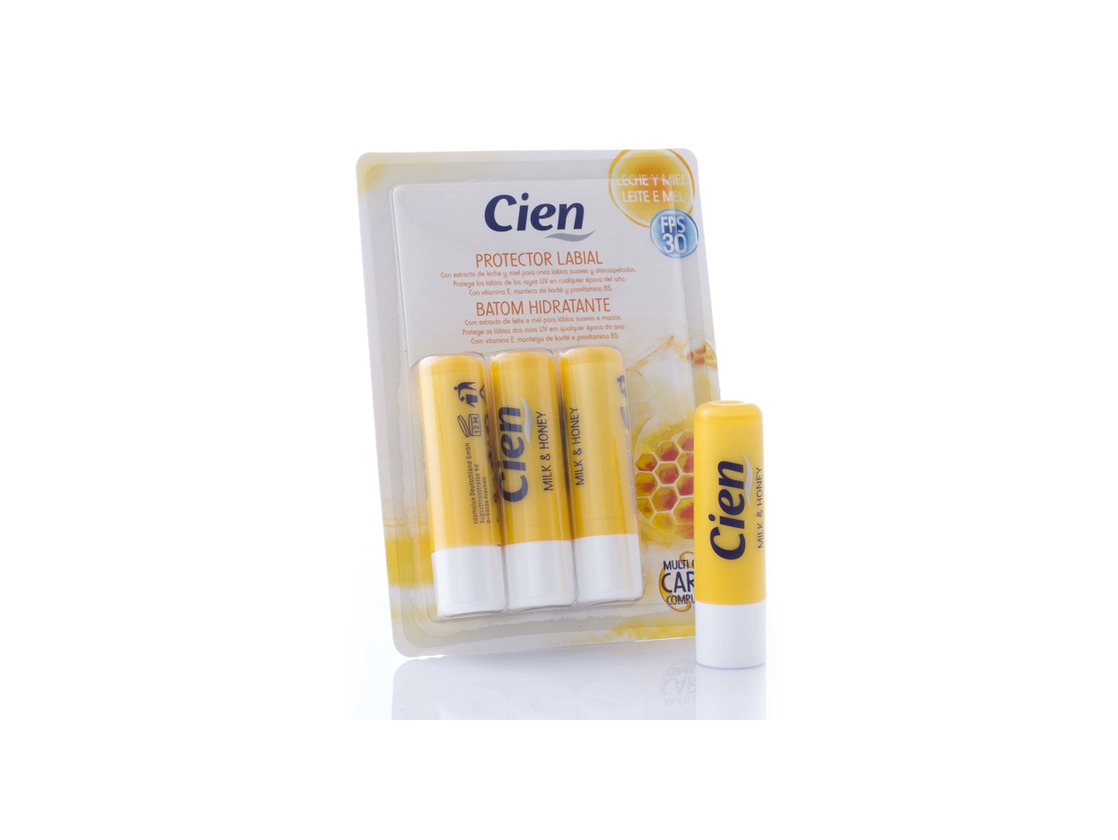 Social Cien Protector labial de leite e mel com FPS 30 