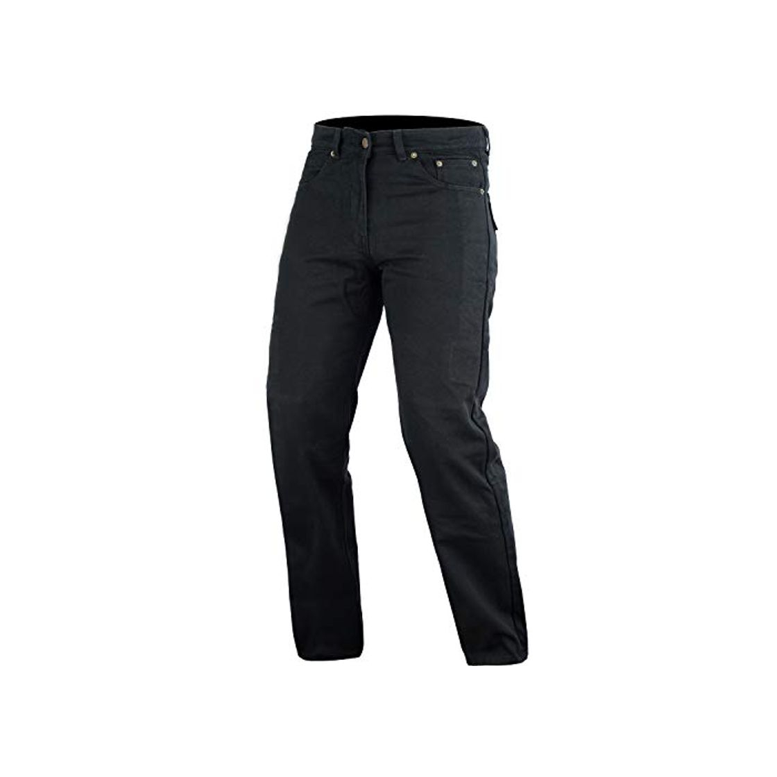 Social Bikers Gear Australia Motocicleta negro DuPontTM Kevlar jeans corte clásico con fibra
