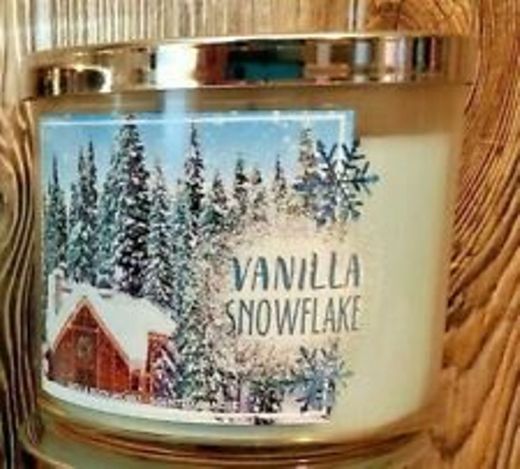 Bath & Body Works Vanilla Snowflake vela perfumada 