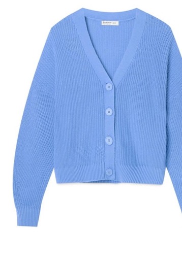 Cardigan ombro descaído 