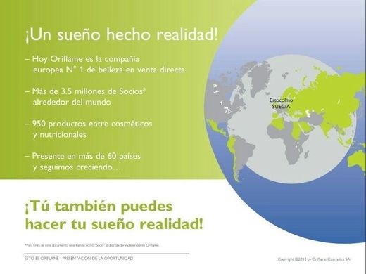 Oriflame de Suecia para el mundo