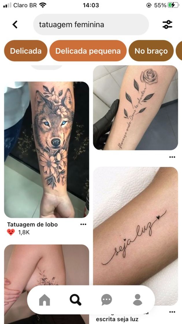 Moda Tatuagem feminina 