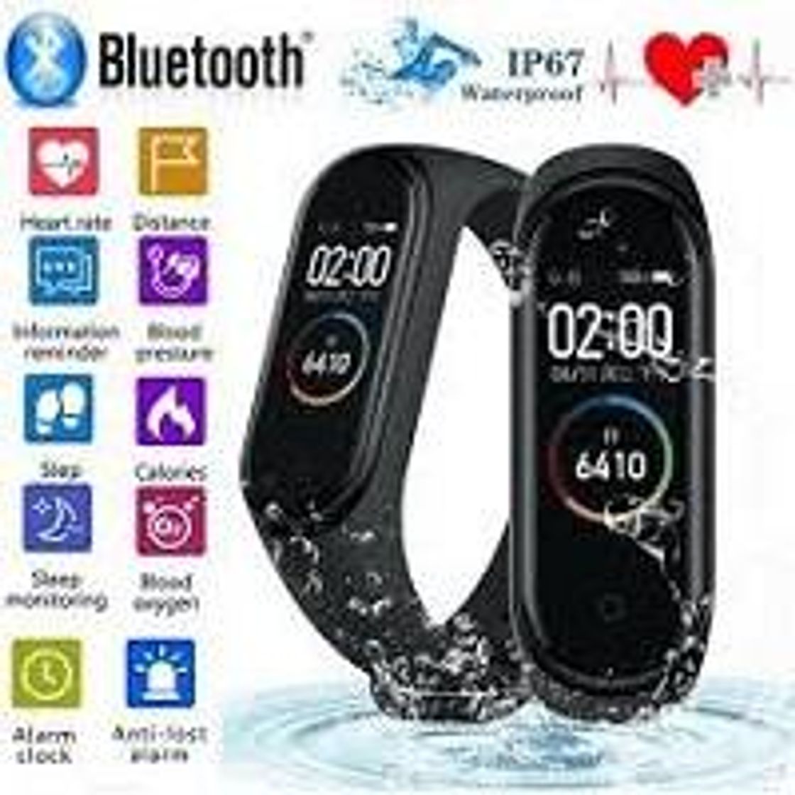 Producto Pulseira Inteligente Smartband M4 Monitor Cardíaco Relógio