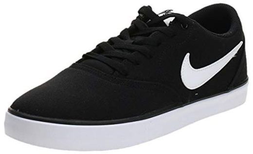 Nike SB Check Solar Cnvs, Zapatillas de Deporte para Hombre, Negro