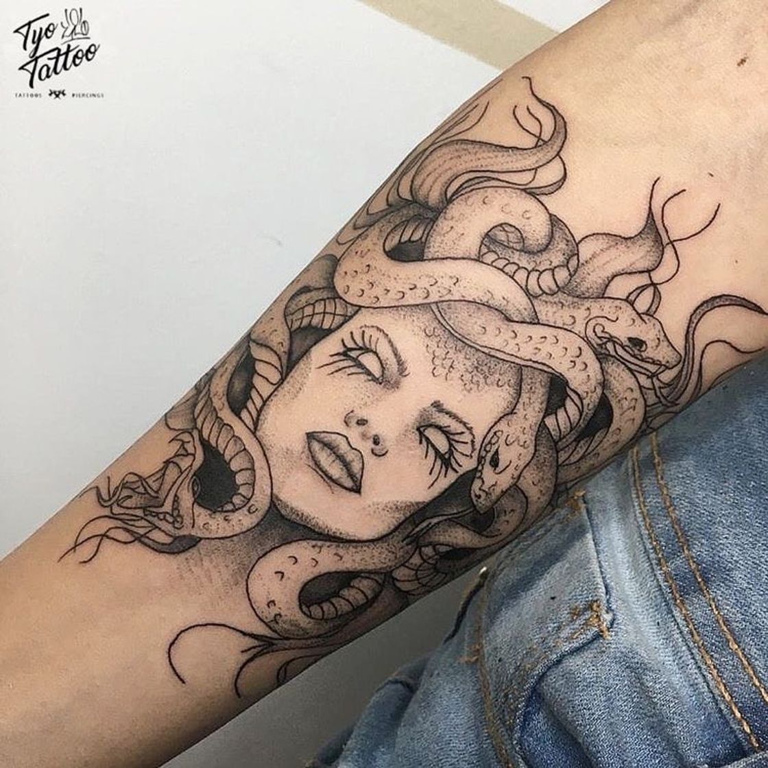 Moda tatuagem medusa