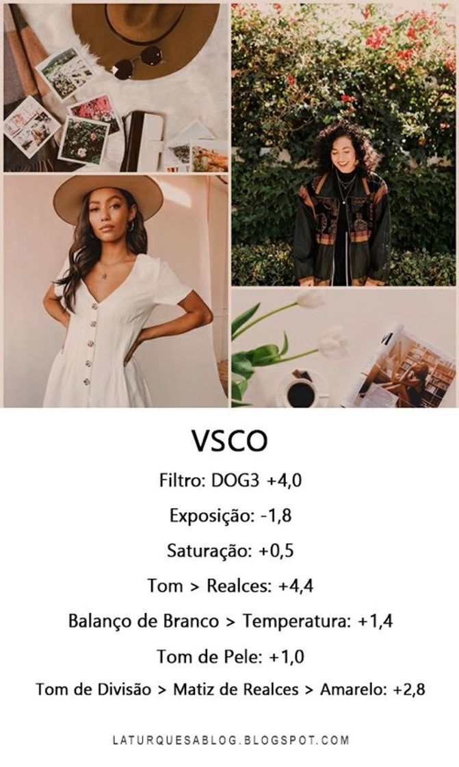 Moda Edições para o app Vsco