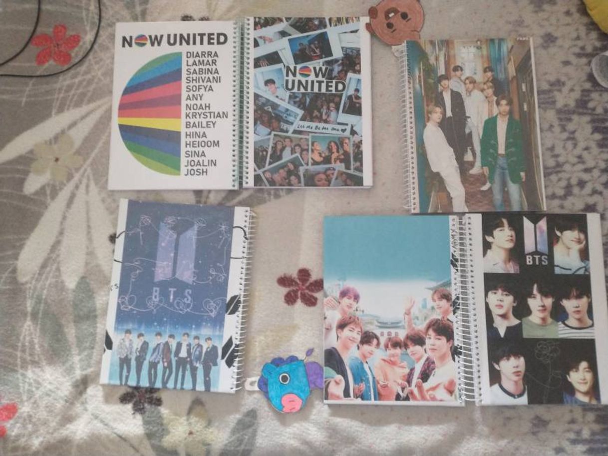 Fashion Caderno personalizado BTS E NOW UNITED.