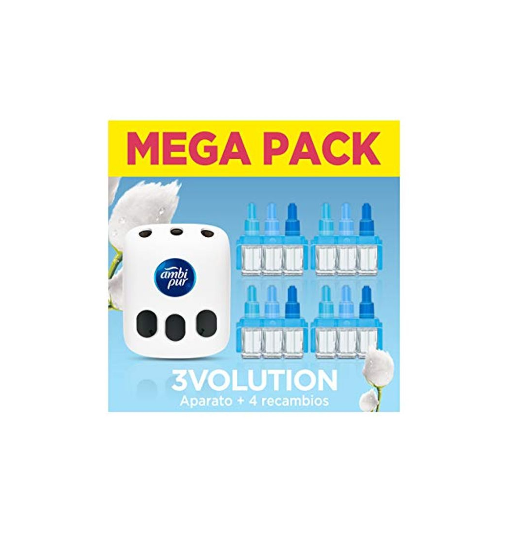 Products Ambi Pur 3Volution Mega Starter Pack Nubes de Algodón Ambientador Eléctrico