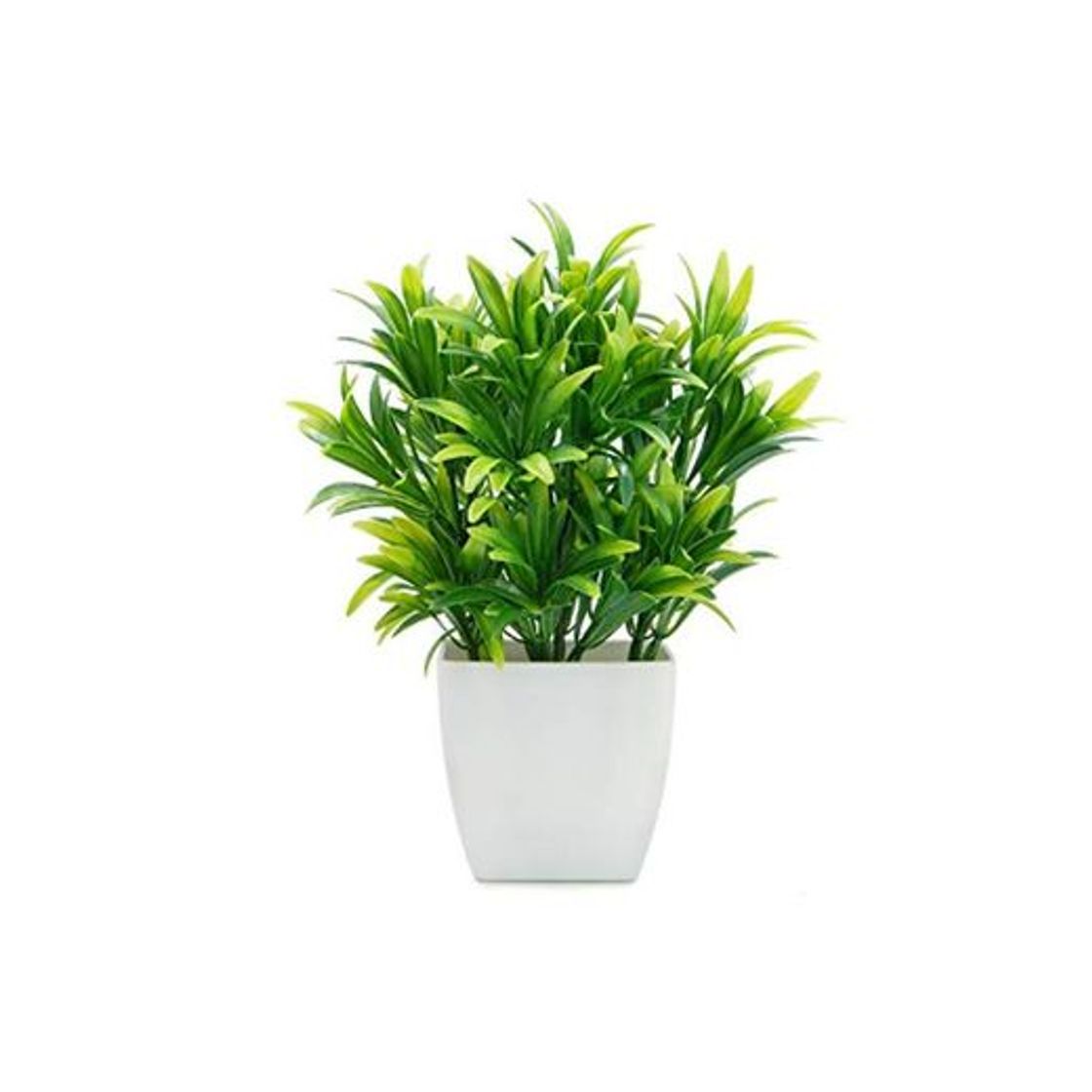 Products OFFIDIX Plantas Artificiales Mini Plantas de plástico con florero Cuadrado para Escritorio