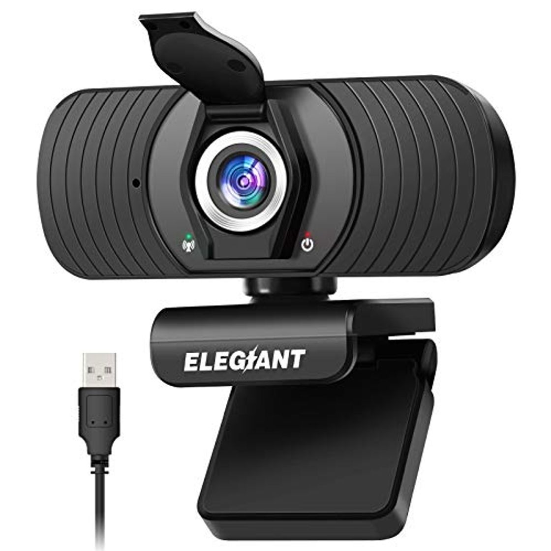 Products ELEGIANT Webcam Cámara Web 1080P HD PC Cámara de Ordenador con Micrófono y Cubierta de privacidad Cámara para Skype FaceTime Youtube Estudio en Línea Llamada PC para Juegos Ordenador Portátil