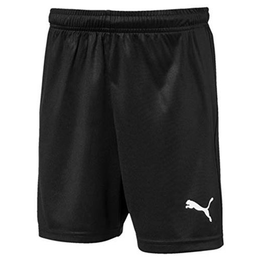PUMA Liga Shorts Core Jr Pantalones Cortos de Fútbol, Unisex Niños, Negro