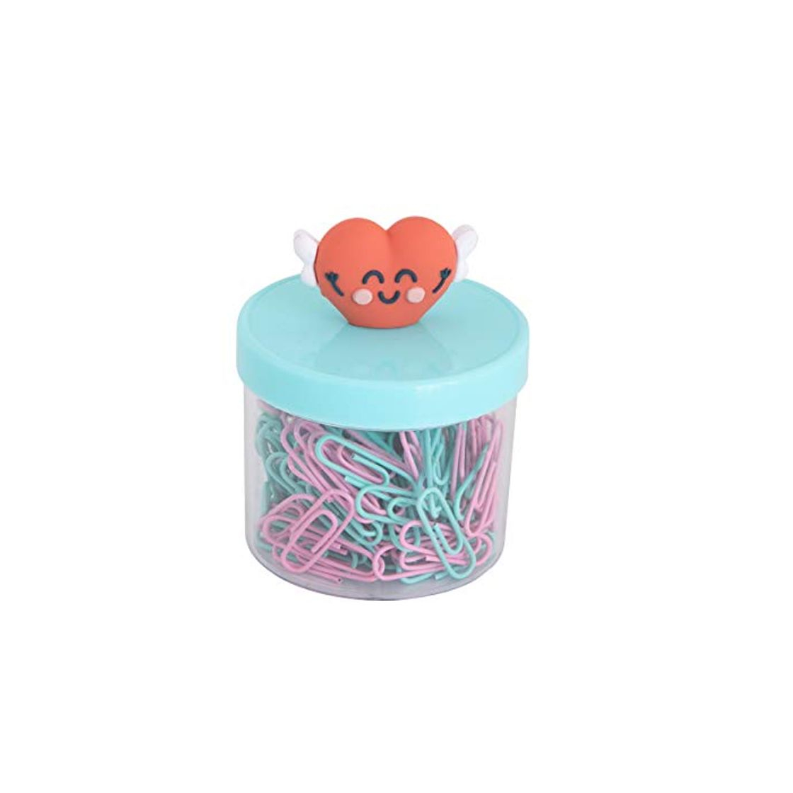 Producto Bote con clips – Forma de corazón