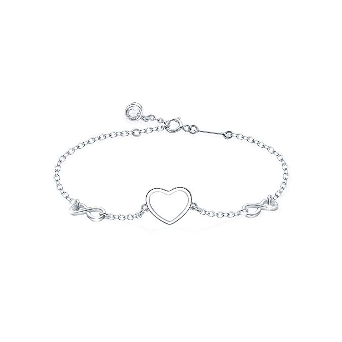 Moda Tusuzik Pulsera de plata de ley 925 para mujeres niñas