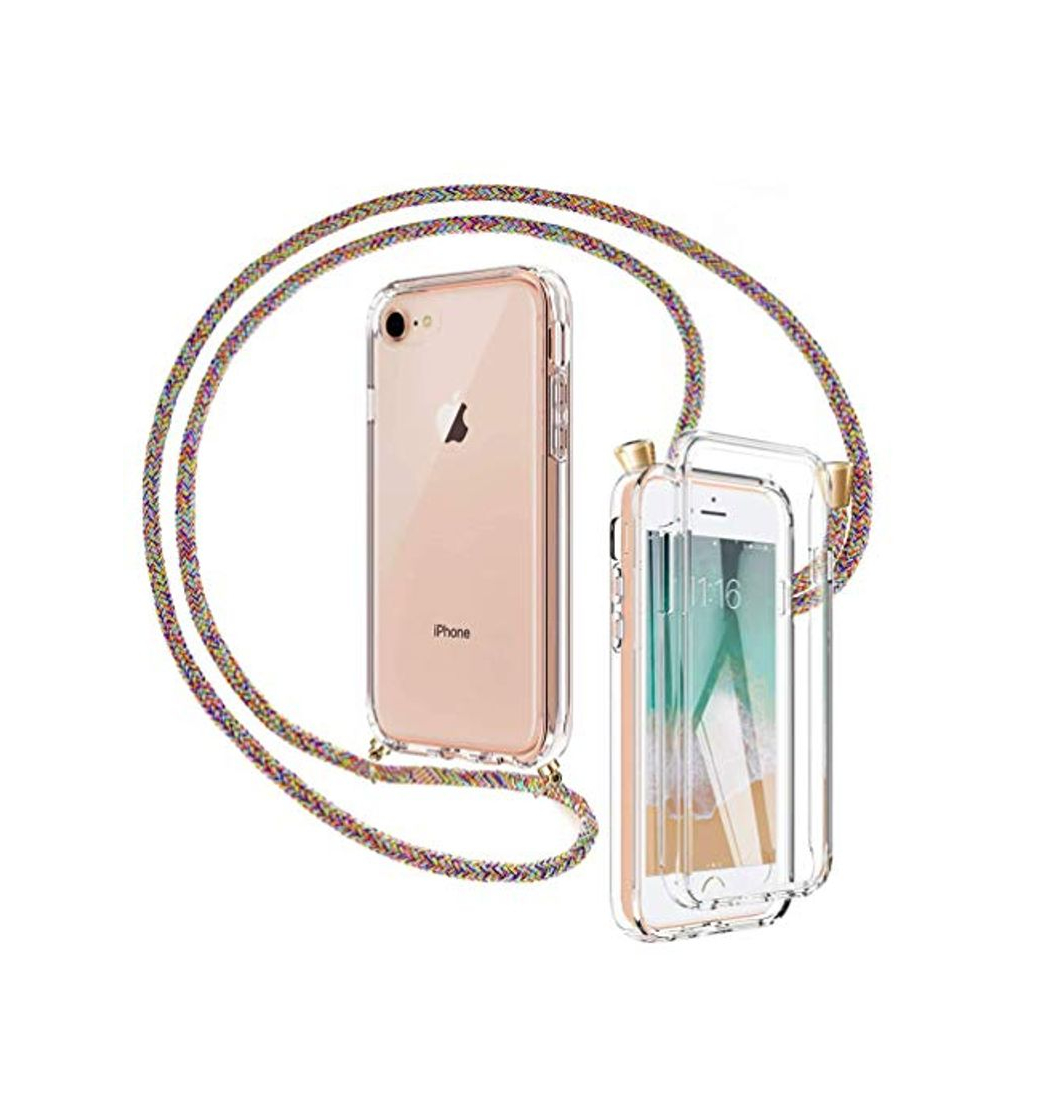 Electrónica Mkej 3 en 1 Funda Colgante movil con Cuerda para iPhone SE