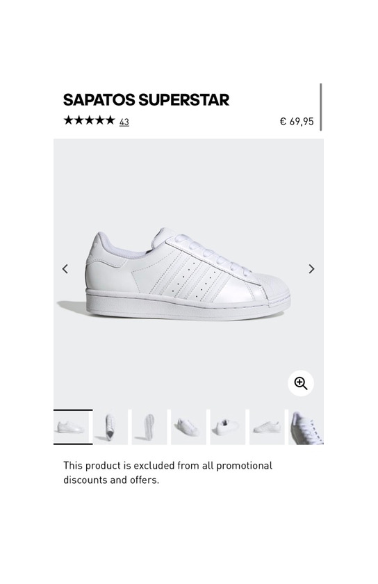 Producto Adidas Superstar Brancas