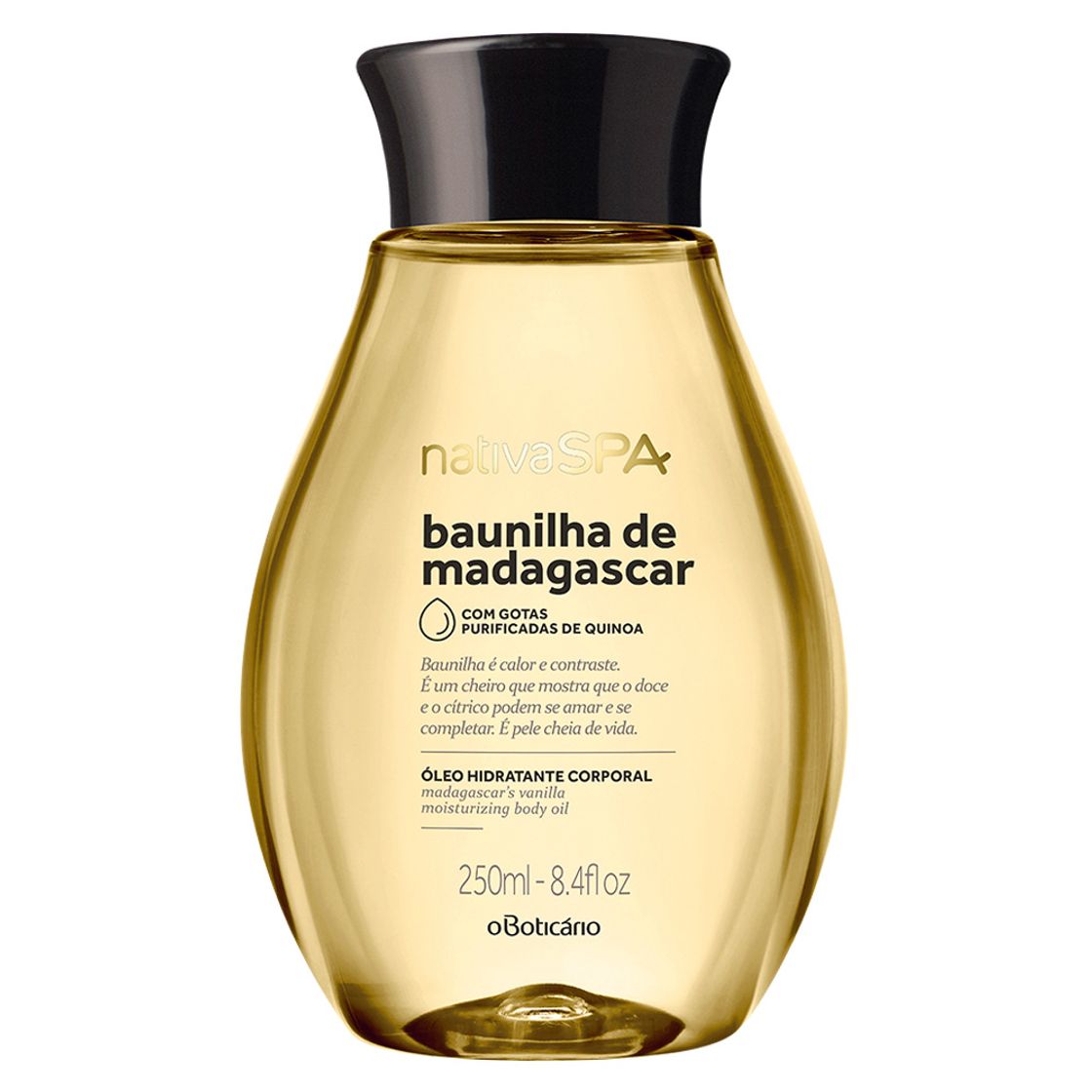 Fashion Nativa SPA Óleo Hidratante Baunilha de Madagascar 250ml - O ...