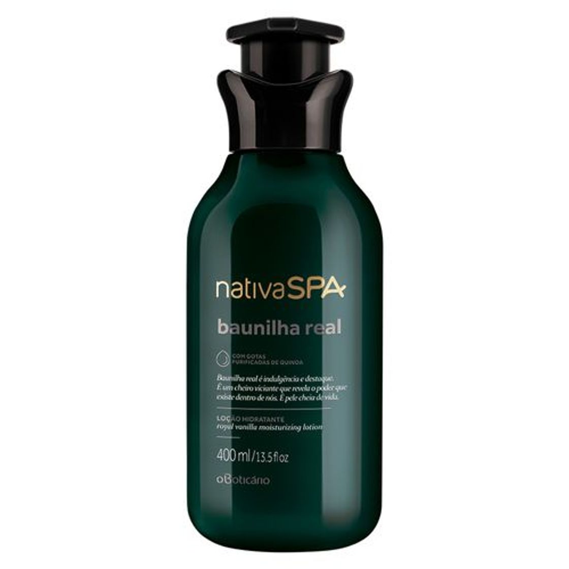 Fashion Nativa SPA Baunilha Real Loção Hidratante Corporal 400ml - O ...