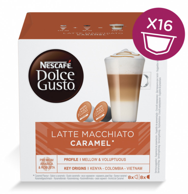 Moda LATTE MACCHIATO CARAMEL 16 CÁPSULAS