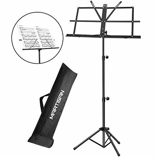 MARTISAN Atril para Partitura Plegable Portátil Musica Metalico Soporte de Ajustables con