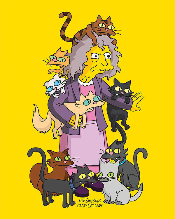 Moda Crazy Cat Lady