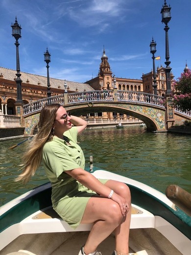 Boats Plaza of Spain Sevilla