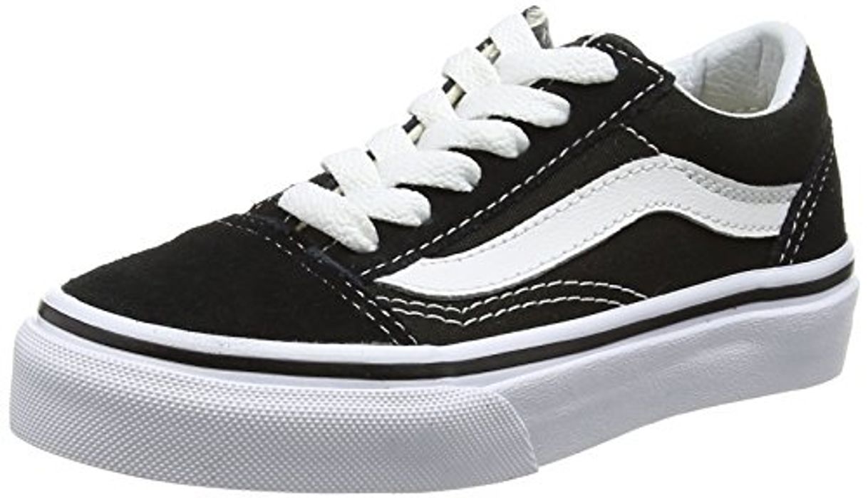 Moda Vans Old Skool Zapatillas Unisex, Negro (Black/White)