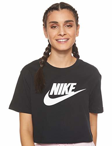 Product Desconocido Nike W NSW tee Essntl CRP ICN Ftra Camiseta, Mujer, Negro