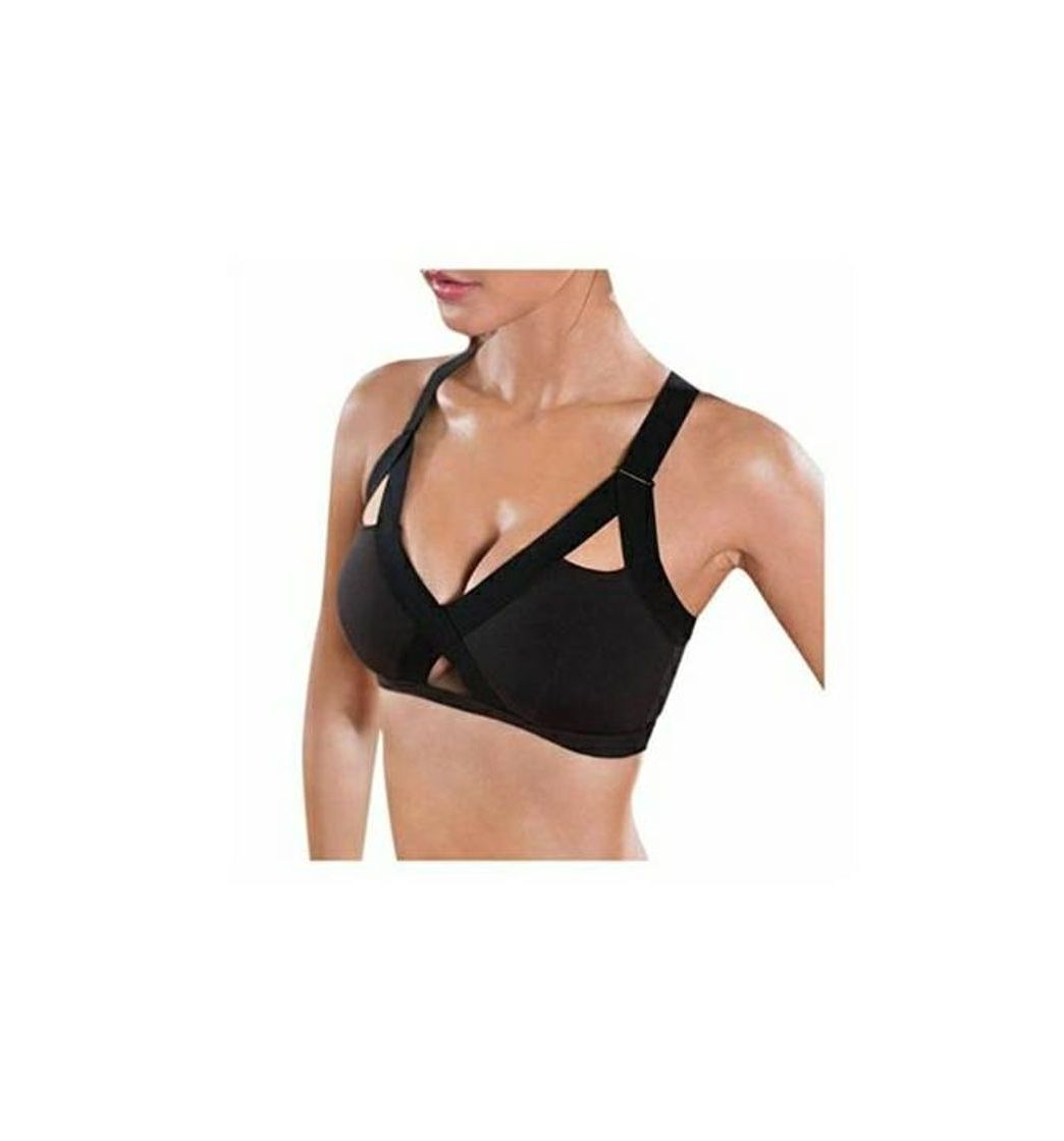 Moda QinMMROPA Sujetador Deportivo para Mujer Yoga Acolchado Fitness Running Gym Entrenamiento Sujetador Transpirable Tops Bras sin Tirantes Negro M