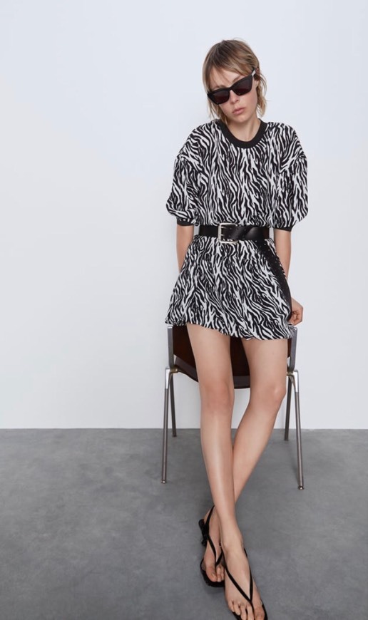 Social Vestido Estampado Animal